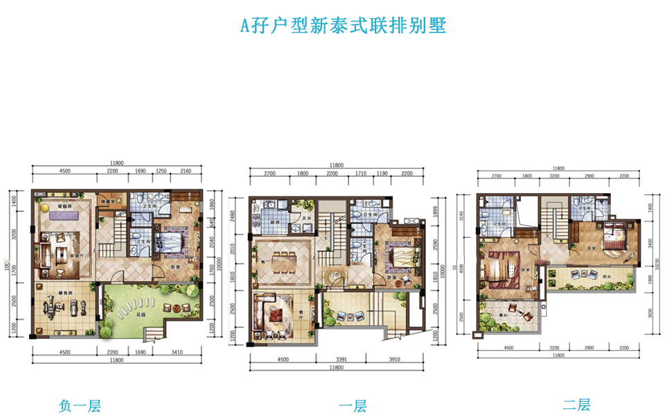 A孖户型新泰式联排别墅