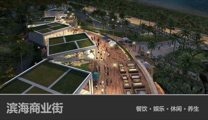 小区夜景效果图