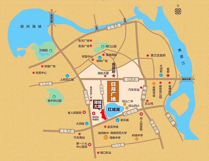 怡和&middot;湖城大境区位图