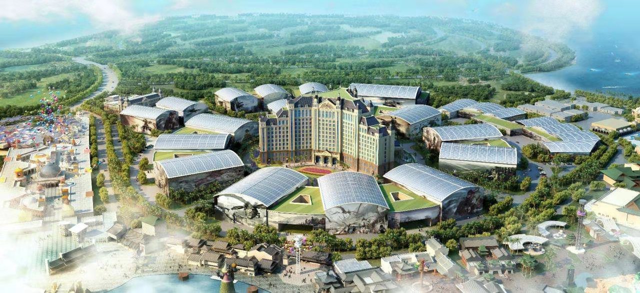 中国海南海花岛鸟瞰图 中国海南海花岛鸟瞰图