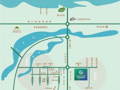 绿海花园区位图