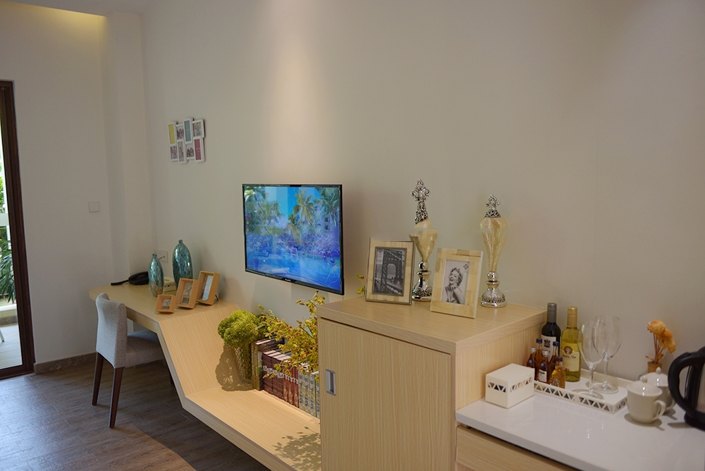 酒店式公寓A户型 1房1厅1厨1卫 39㎡样板间：柜台