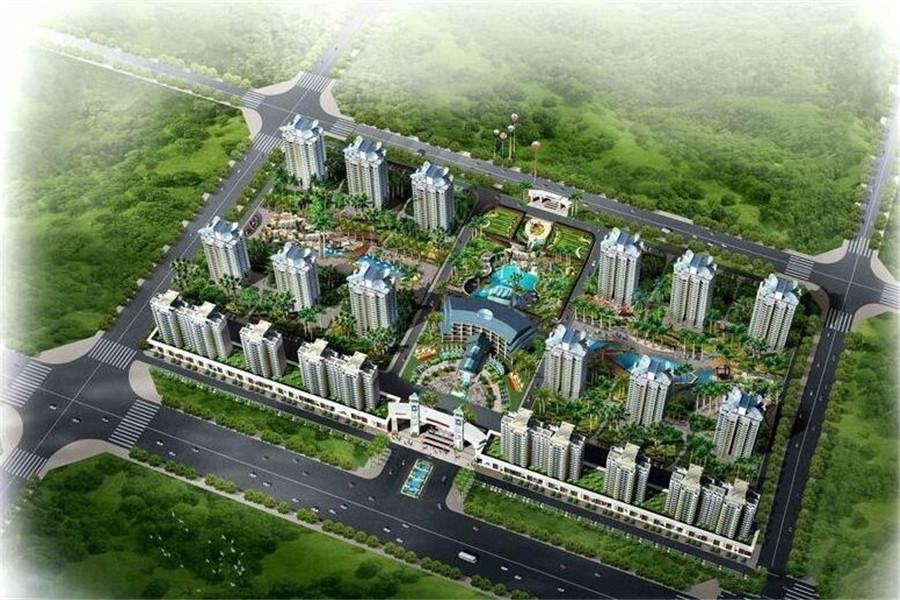 龙栖湾温泉1号鸟瞰图