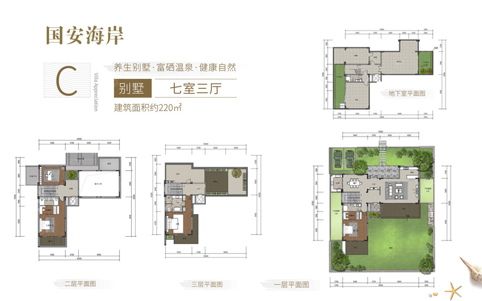 C-02别墅户型 7室3厅1卫 