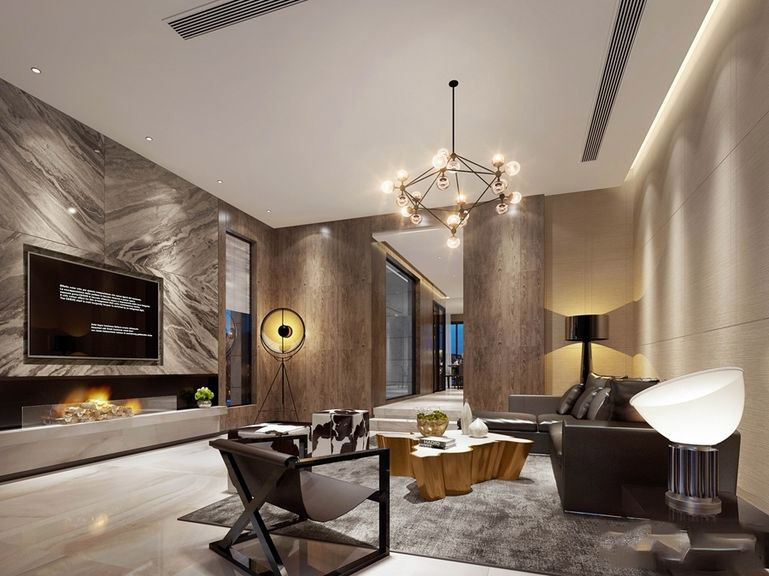 联排软装效果图..