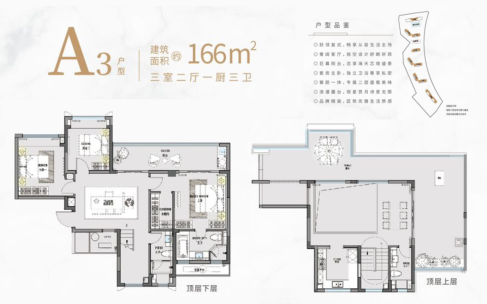 小高层 A3户型 3房2厅