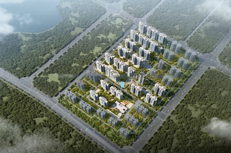 金地海南自在城鸟瞰图▼ 金地海南自在城鸟瞰图▼