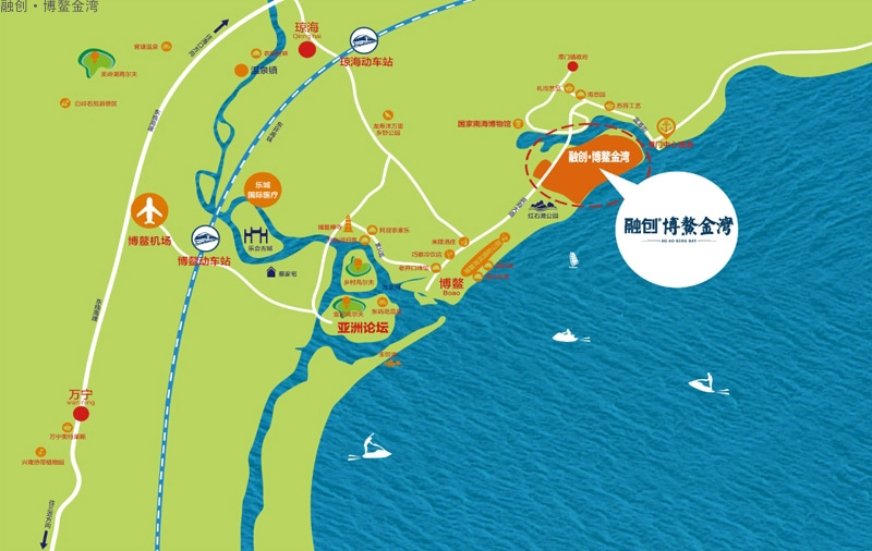 融创博鳌金湾区位图