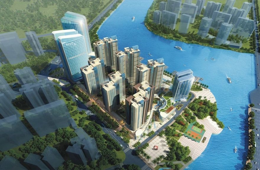 碧桂园滨江海岸鸟瞰图