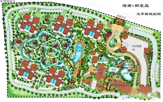 官塘御泉庄总平图
