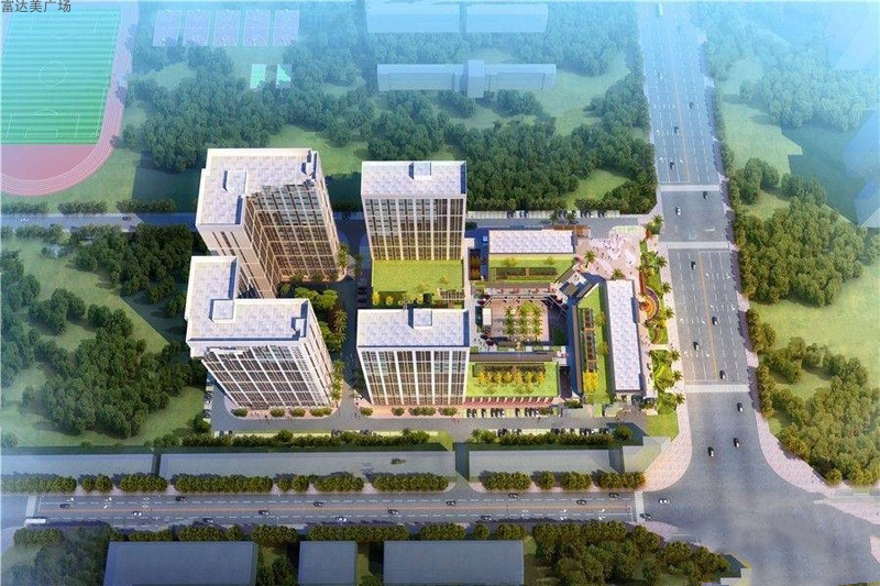 富达美广场鸟瞰图