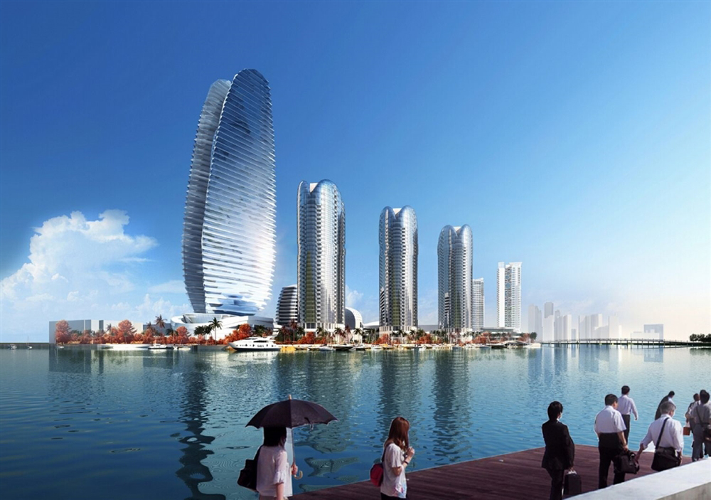 时代海岸日景西区平视图