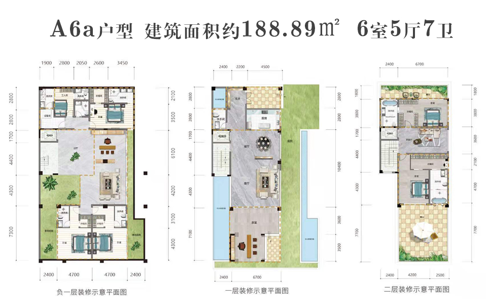 5期 A6a户型 6室5厅7卫