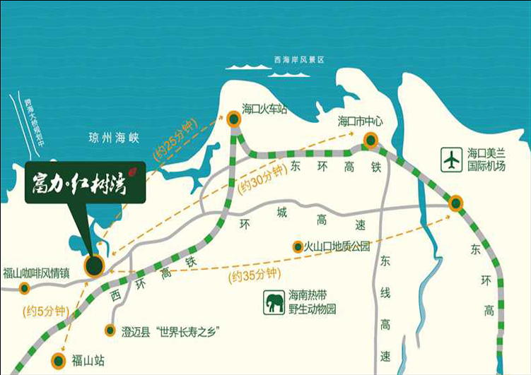 富力红树湾交通图