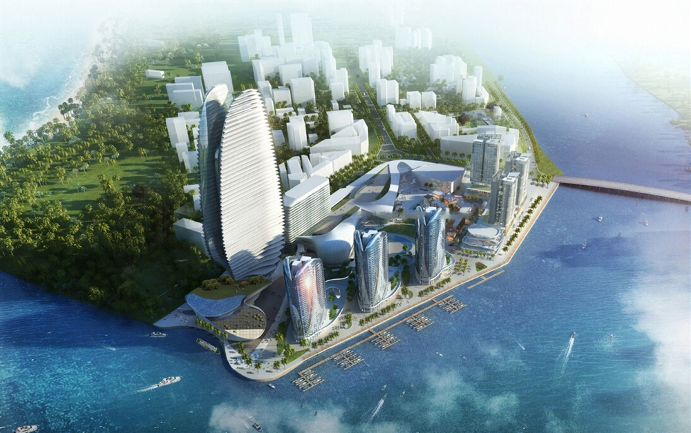 时代海岸西区日景鸟瞰图