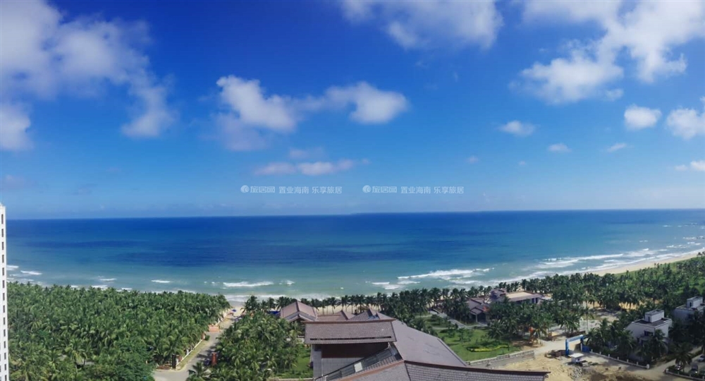 小区高层看海