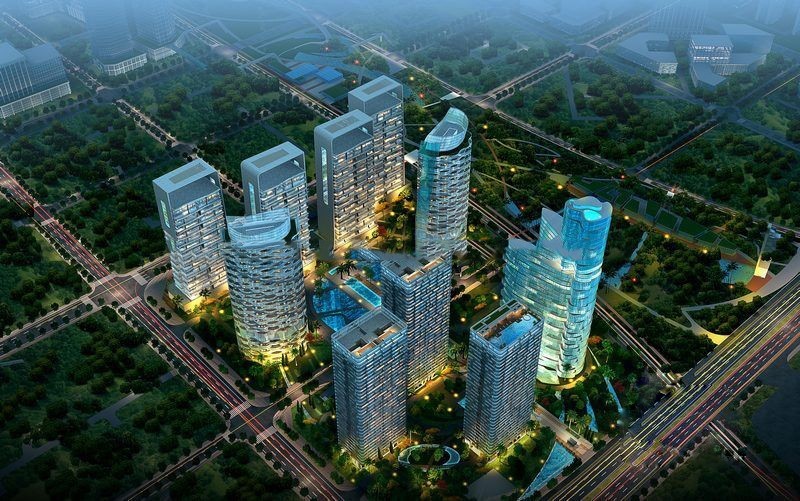 海域阳光项目9#在售，建面约236㎡和269㎡，均价23000-24000元/㎡