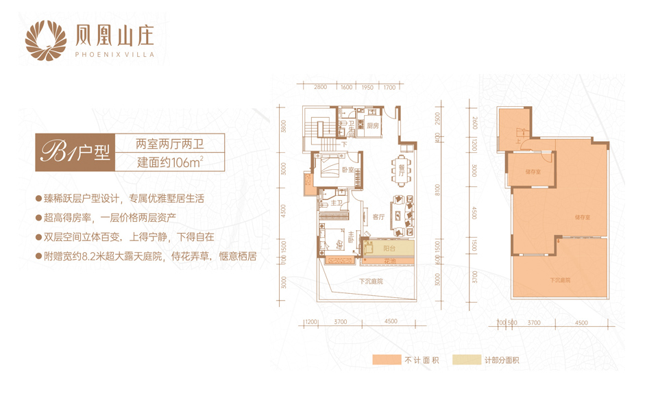 B1户型 两室两厅两卫