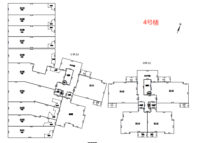 4号楼商铺户型分布