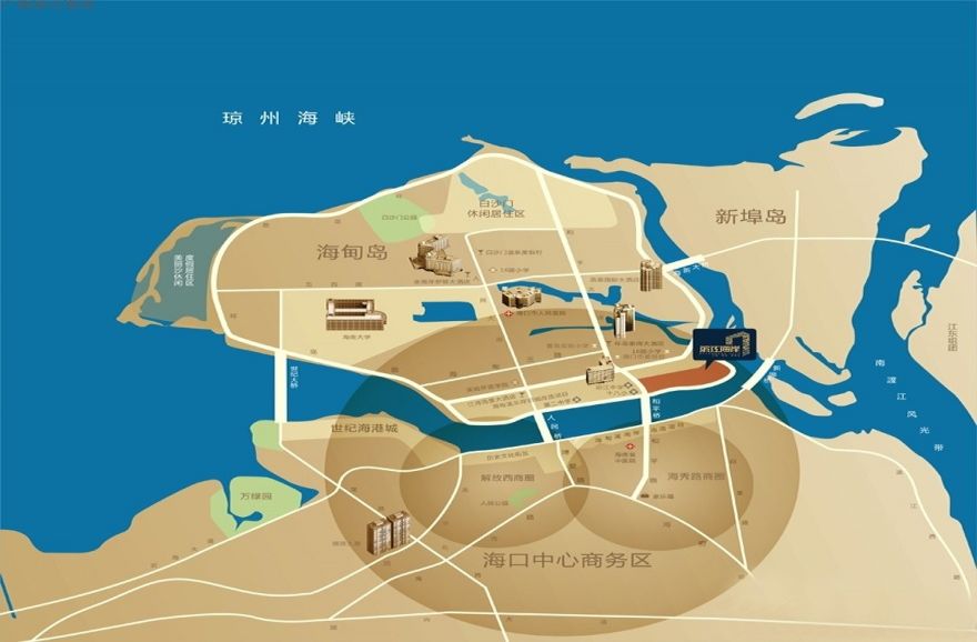 碧桂园滨江海岸区位图