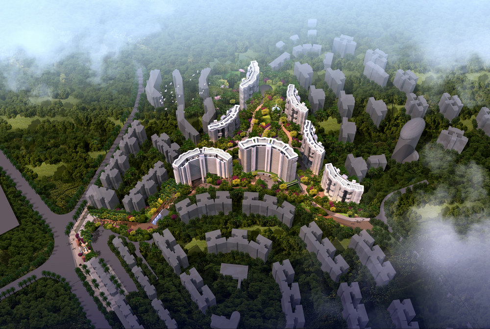 鸿基蓝山鸟瞰图 鸿基蓝山鸟瞰图