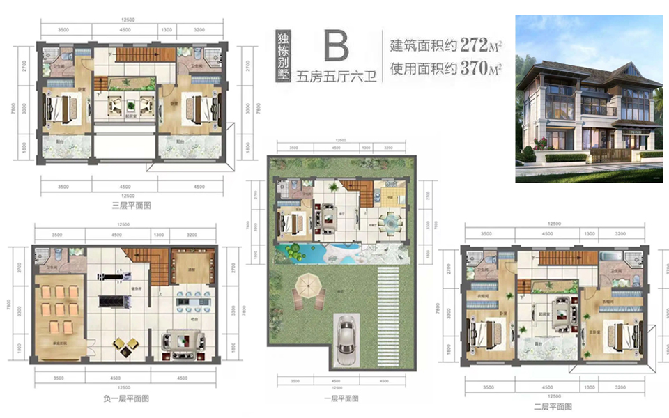 B户型 5房5厅6卫