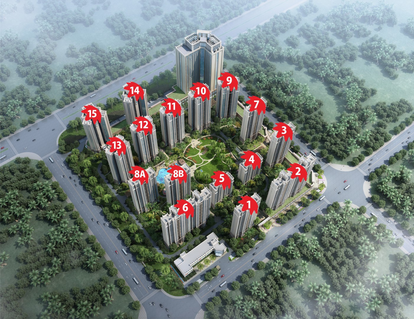 三期楼栋分布图