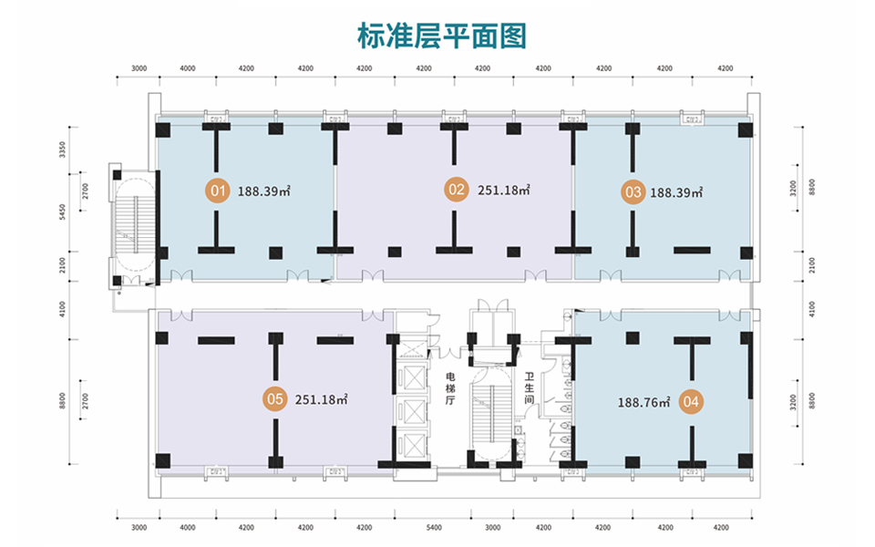 9#楼 标准层平面图