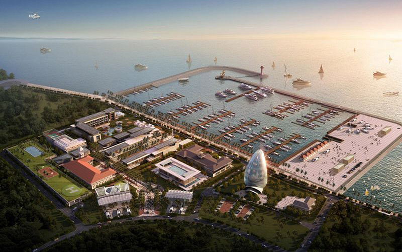 六期帆船港全景效果图