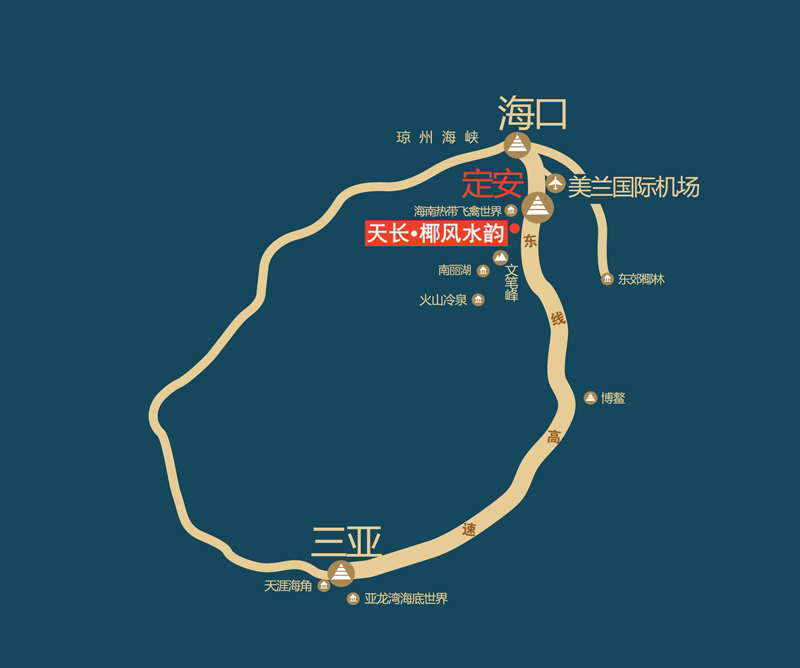 天长椰风水韵交通区位图