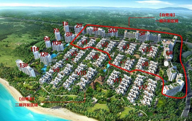 白鹭湾鸟瞰图