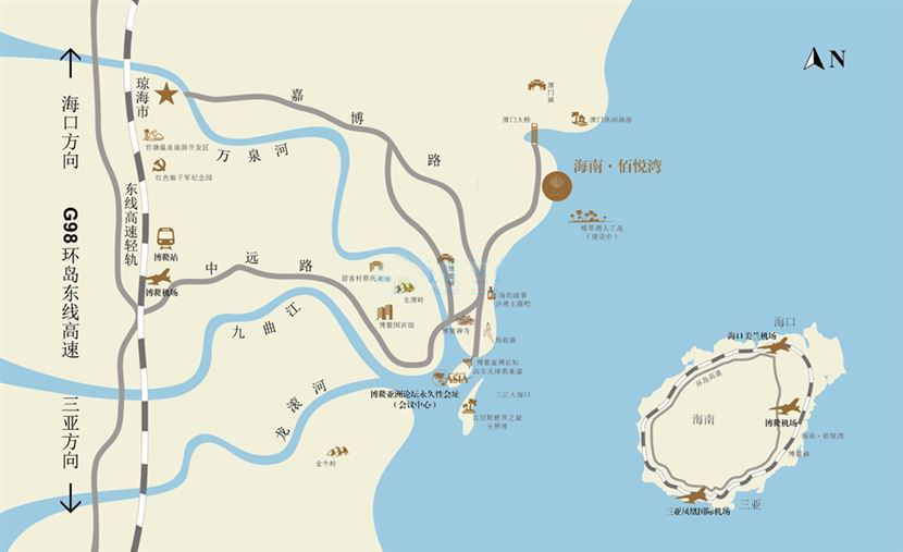 海南佰悦湾区位图