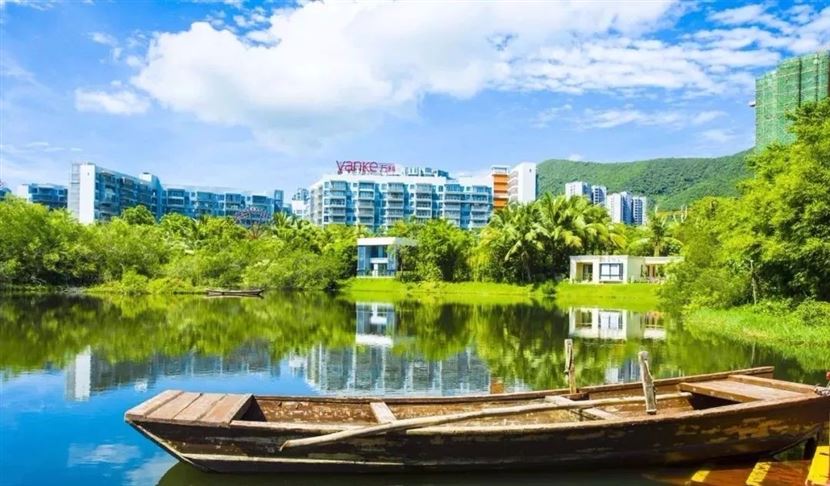 小区园林实景图