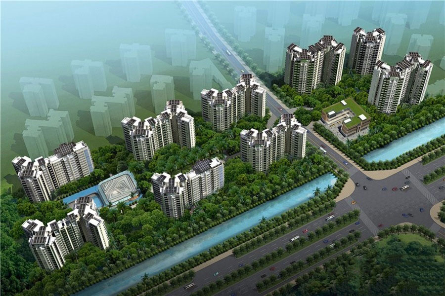 千江悦鸟瞰图
