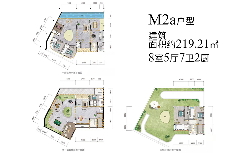 5期 M2a户型 8室5厅7卫