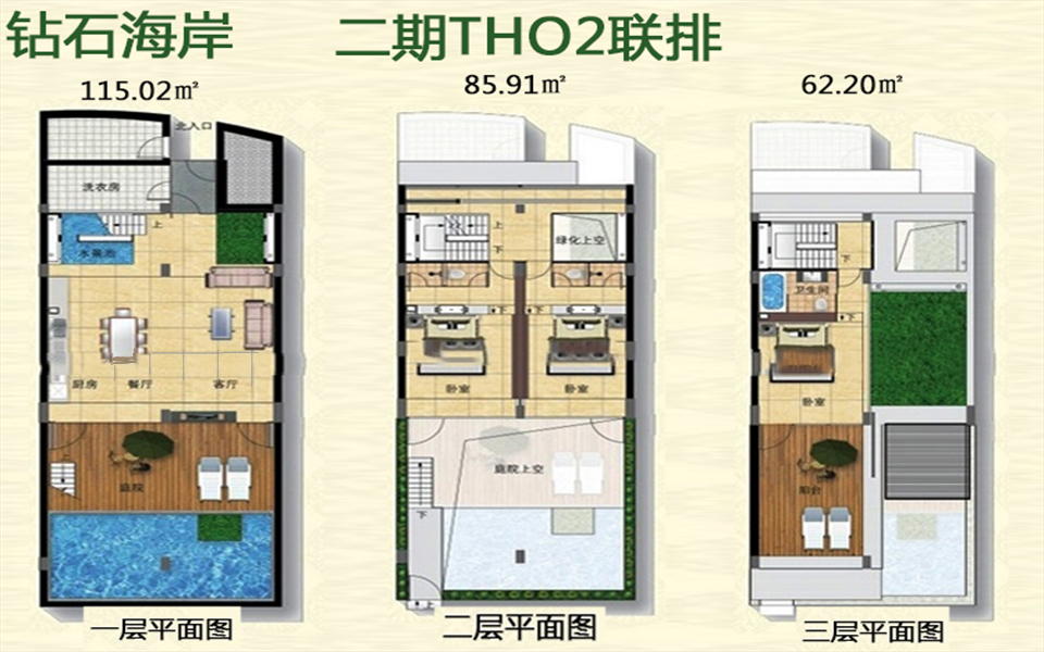 二期THO2联排 三层 