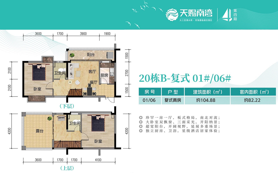 4期20栋B-复式 01#/06# 2房