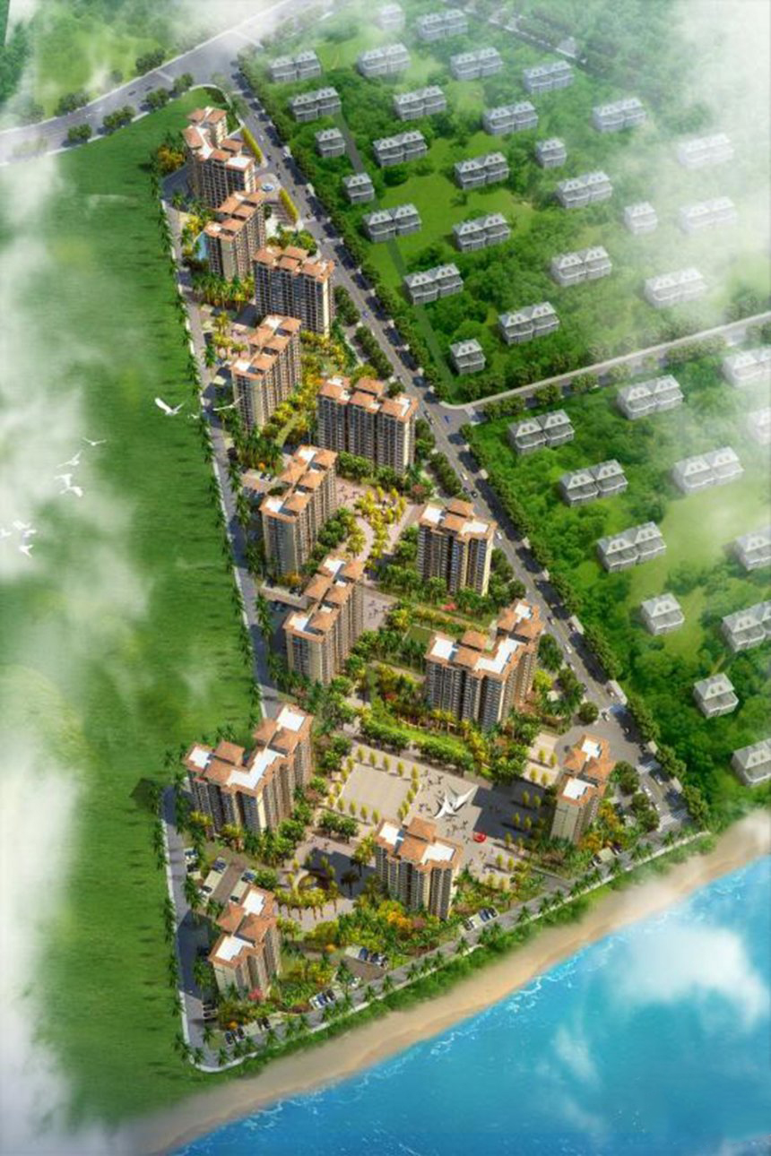 菏建海景湾 鸟瞰图