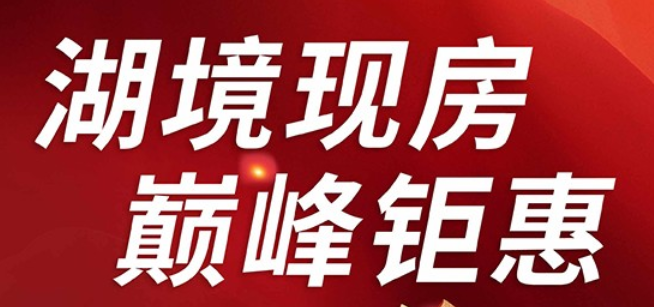 市区湖景现房钜惠