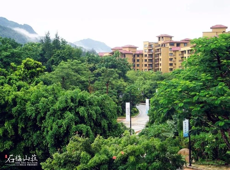 小区园林实景图
