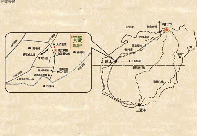 银湾天麓交通图