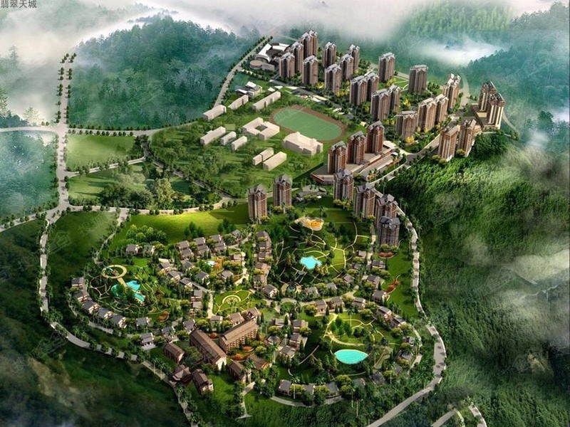 翡翠天城鸟瞰图