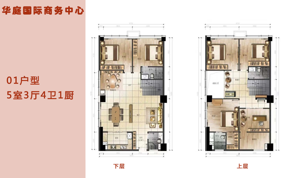 01户型 5室3厅4卫1厨