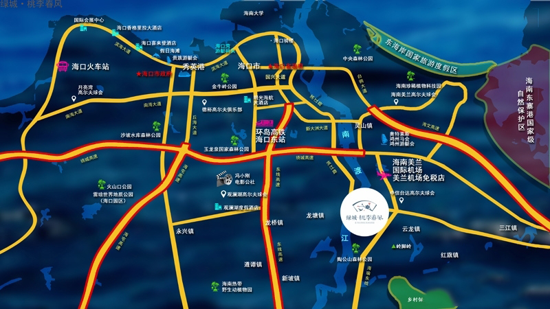绿城&middot;桃李春风交通图