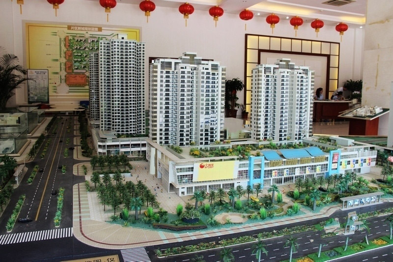 二期沙盘实景图