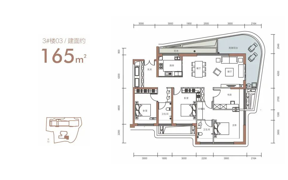 3号楼03户型 4房2厅2卫