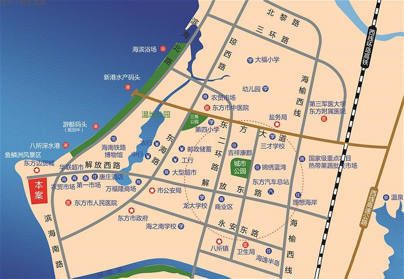 东方&middot;阳光海岸交通图