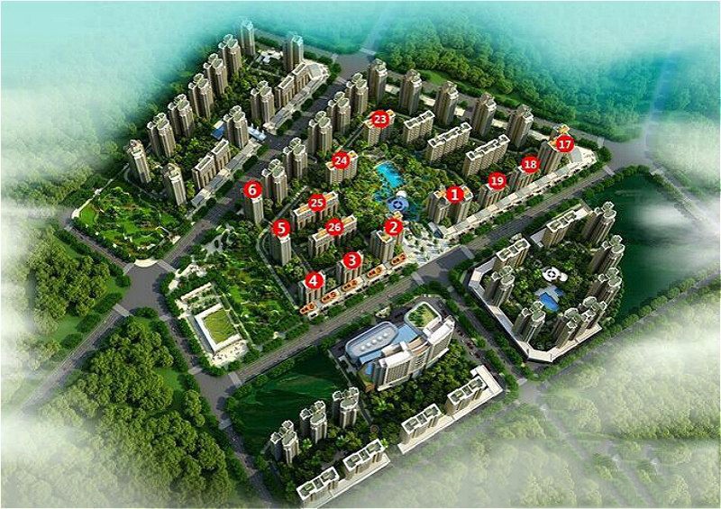 兆南熙园鸟瞰图