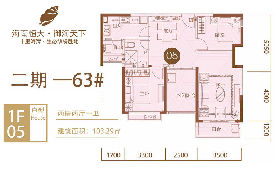 63# 05户型 2房2厅1卫