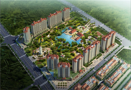 屯昌天悦花园鸟瞰图 屯昌天悦花园鸟瞰图